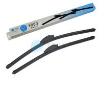 2 You.S Originale Tergicristalli Frontale 530+480 MM per VW Polo (9N)