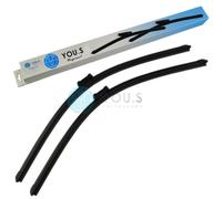 2 YOU.S Spazzole Tergicristallo Anteriori 600 + 600 Mm Per VW AMAROK Dal 05.2012
