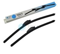 2 You.S Tergicristalli Frontale 530+450 MM Ssangyong Musso (FJ) AR531S - Nuovo