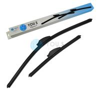 2 You.S Tergicristalli Frontale 600+340mm per Nissan Tiida (C11,SC11)