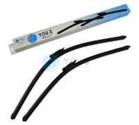 2 You.S Tergicristalli Frontale 650+575mm per Mercedes Classe A (W169)