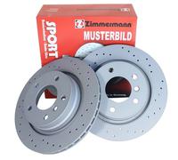 2 Zimmermann Dischi Freno Sportivo Frontale per BMW X3