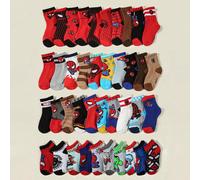 20/10/5/1 paia di calzini Marvel, calzini per bambini per primavera/estate, motivi carini e cool di Spiderman/Superman/Hulk, calzini sportivi alla moda traspiranti e assorbenti, morbidi e confortevoli