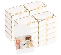 20/10/5/2 pezzi Set regalo, scatole regalo bianche e nere, adatte per proposta da damigella, compleanno, festa, San Valentino e regalo per la sposa, con nastri Carta tessile