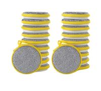 20/10 pezzi di spugna for lavare i piatti, spugne lavabili riutilizzabili, doppio lato, magiche for, cose utili for la cucina(20PC Yellow)