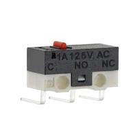 20/100/1000 pezzi Interruttore di finecorsa a 3 pin SPDT Interruttore a pulsante momentaneo 1A/125V Interruttore del mouse con maniglia a rullo(BENT FOOT-2,20PCS)