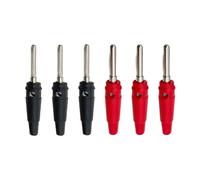 20/100/400 pz 4mm connettore a banana impilabile adattatore cavo a vite for altoparlante isolato ad alta corrente(100 Black)