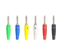 20/100/500 pezzi connettori audio a banana da 4 mm amplificatore for altoparlanti Binding Post jack for terminali dei cavi(White (100Pcs))