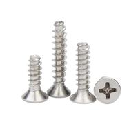 20-100 M1 .2 .4 A M4 Piccola Vite For Legno Autofilettante A Testa Svasata A Croce In Acciaio Inossidabile 304 Con Estremità Piatta(2mm,100pcs M1)