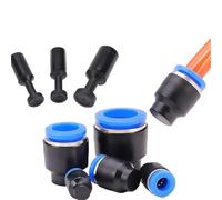 20/100 PCS Air Hose Sealing Connector PP PPF 4mm 6mm 8mm 10mm 12mm 16MM Pneumatic Connector Quick Plug Plastic Plug Pipe Plug(PPF-8)