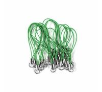 20-100 pezzi di cordino con moschettone, moschettone, corda, campanellino di Natale, portachiavi, ganci, cinturino per cellulare, portachiavi, accessori per borse - verde scuro - 50 pezzi