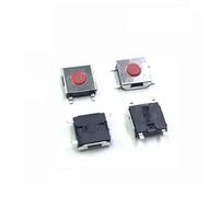 20/100 PZ/LOTTO 6 * 6 * 2,5/3,1/3,7/4,3 mm SMD Interruttore 4/5 Pin Piedini Touch Micro Interruttore Interruttori a Pulsante Rosso 6X6 Interruttore Tattile(3.1MM,100PIECES_4PIN)