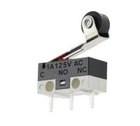 20-1000 pezzi Finecorsa C NO NC 3 pin Terminali PCB 1A 125V Leva ad arco a rullo Interruttori a pressione a scatto(PULLEY,20PCS)