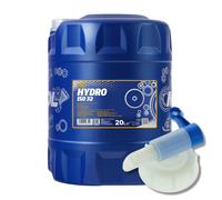 20 (1X20) Litri MANNOL Hydro ISO 32 / HLP 32 Olio Idraulico Con Rubinetto