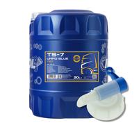 20 (1x20) Litro Mannol SAE 10W-40 TS-7 Uhpd Blu Camion Olio Motore Con Rubinetto