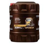 20 L PEMCO Diesel M-50 Fatt 20W-50 olio motore Olio + Rubinetto