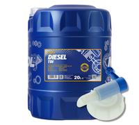 20 (1x20) Litro Mannol 5W-30 Diesel Tdi Olio Motore per VW, Audi, Seat, di Skoda