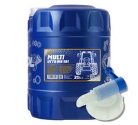20 (1x20) Litro MANNOL Multi Utto Wb 101 Cambio Olio Idraulico + Rubinetto