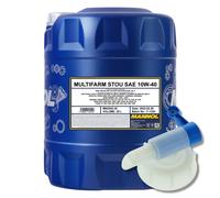 20 (1x20) Litro MANNOL Multifarm Stou 10W-40 Landmaschinenöl Con Rubinetto