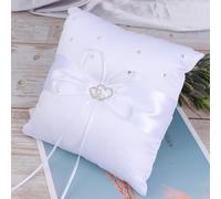 20 20cm Cuscino Ad Anello Doppio Cuore Decorazione Di Matrimonio