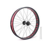 20/24/26X 4,0" Ruote Per Bici Da Neve/spiaggia Freno A Disco Ruota Anteriore E Posteriore Per Fat Bikes 135/195 Mm Mozzi 36H Set Di Ruote Per 7-10 Rotanti Raggi 14G E-bike(24in HO Rear)