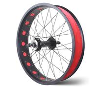20/24/26x4.0'' Set Di Ruote Fat Bike Freno A Disco Ruote Anteriori E Posteriori Per Bici Da Spiaggia QR 135 Mm/195 Mm Mozzi 14G X 36H Per 7/8/9/10 Velocità(Rear,24'')