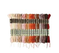 20/24/36PCS Set Arcobaleno Filo da ricamo for punto croce String Art Braccialetti dell'amicizia 8 Metri 6 Fili(Grey B(20pcs))