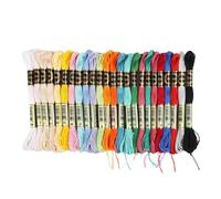 20/24/36PCS Set Arcobaleno Filo da ricamo for punto croce String Art Braccialetti dell'amicizia 8 Metri 6 Fili(Muliticolor(24pcs))