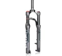 20/24'' Mountain Bike Forcella Ammortizzata Air per Studenti Adolescenti | 1-1/8 Diritta Forcella Anteriore MTB 9x100mm QR Corsa 100mm Freno A Disco, Leggera Ponte Ad Arco Rovesciato