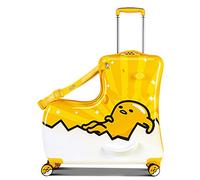 20/24Inches Children's Luggage Can Be Mounted on Trolley Case Universal Wheels for Men And Women Suitable for Children Aged 2-12 Yellow 20 Inches (Yellow 24 Inches)