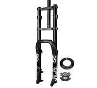 20/26"x4.0" Forcella anteriore Aria Ammortizzata MTB sgancio rapido 9x135mm | Dritta Corsa 160mm doppia spalla Forcelle anteriore per Montagna snowboard beach bike Manuale Blocco Freno a disco
