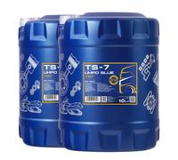 20 (2x10) Litri MANNOL SAE 10W-40 TS-7 UHPD Blu Olio Motore Per Trattori/ Camion
