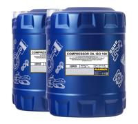 20 (2x10) Litro MANNOL Compressore Olio Iso 100 - din 51506 Vbl , Vcl , Vdl