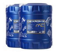 20 (2x10) Litro Mannol Dexron III G/ H / F Automatico Olio Motore / Atf / Servo
