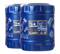 20 (2x10) Litro Mannol SAE 10W-40 Uhpd Eco TS-6 Trattore / Bus / Camion Olio /