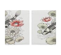 20,3 x 13,8 cm custodia per passaporto in pelle PU custodia per passaporto libro porta carte custodia a portafoglio per viaggi accessori indispensabili per donne uomini famiglia