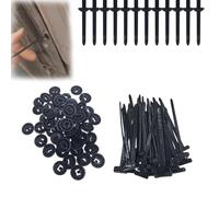 20/30/50/100/150 pz Nylon Universale Fascetta Fermacavi Fibbia per Riparazione Auto, Nylon Fascetta Fermacavi Fibbia Zip Tie Rivetto Heavy Duty Autobloccante, Strumento di Fissaggio Multiuso per Auto