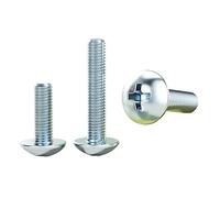 20/30/50/100/200 pz M3 M4 M5 M6 M8 Zincato Croce Grandi Viti a Testa Piatta Viti a Testa Ombrello Tappo Grande Testa a Fungo a Testa Tonda(45mm,M5 (50PCS))