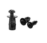 20/30/50 Petoni Rivetti Bulloni E Dadi, Rigonfiamento Del Metallo, Piastre Per La Targa, Bulloni Con Bulloni M4, M5, M6, M8(Cross Head (Black),M5x18(50Pcs))