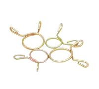 20/30/50 pezzi 3,7-29,5 mm Mn65 Morsetto a molla in filo di acciaio regolabile for tubo singolo Anello zincato for cavo(8mm(50pcs))