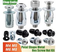 20/30/50 Pz Forma di Petalo Rivetto Dado Vite Bullone Kit Espansione In Metallo Rivetnut Pannello Targa Morsetto Blocco Martinetti Dadi M4 M5 M6 M8