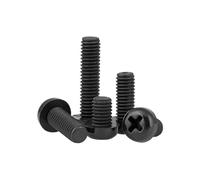 20/30/50 Pz Vite In Nylon M2 .5 M3 M4 M5 M6 M8 Bianco/nero Isolamento In Plastica A Testa Tonda Con Incasso A Croce(M3x5 50pcs)