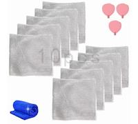 20/30/50pc Multipurpose Wire Dishwashing Rags For Wet And Dry,Non-Scratch Wire Dishcloth,Reusable Kitchen Cleaning Cloth,Effortlessly Removes Stubborn Stains From Dishes,Pots,Grills,Stoves (10pcs)