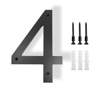 20-30 Cm Big Exterior House Number Outdoor Letters 0-9 Door Alphabet Home Numbers Address Plaque Signs On The(Number-4,30cm (12 inches))