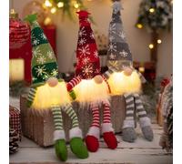 20/30 cm LED Bambola senza volto Elfo Gnomo con luci Decorazione natalizia Casa Buon Natale Navidad Bambini Regalo di Capodanno 2025