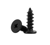 20-300 pezzi M1.2/M1.4/M1.7/M2/M2.3/M2.6/M3/M3.5/M4 Viti autofilettanti a testa piatta larga e sottile in acciaio al carbonio tipo-CA con intaglio a croce, M2.3x5mm