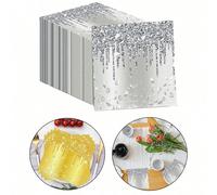 20/40/60 pezzi Tovaglioli di carta glitterati, tovaglioli con design a diamante scintillante, tovaglioli con tema principessa diamante rosso con stampa a caldo, forniture per compleanni, matrimoni, ad