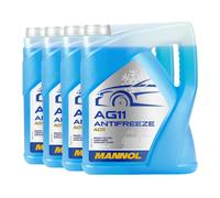 20 (4x5) Litri MANNOL Antigelo AG11 Miscela Pronta Blu (-40°C)