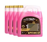20 (4X5) Litri PEMCO ANTIFREEZE 912+ Antigelo Miscela Pronta (-40°C)