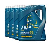 20 (4x5) Litro Mannol SAE 20W-50 Fatt TS-2 Camion / Trattore Olio Motore / Olio